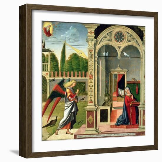 The Annunciation-Vittore Carpaccio-Framed Giclee Print