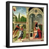 The Annunciation-Vittore Carpaccio-Framed Giclee Print