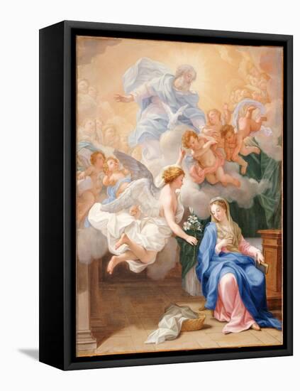 The Annunciation-Giovanni Odazzi-Framed Stretched Canvas