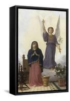 The Annunciation-William Adolphe Bouguereau-Framed Stretched Canvas