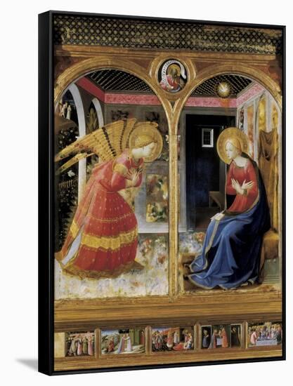 The Annunciation-Fra Angelico-Framed Stretched Canvas