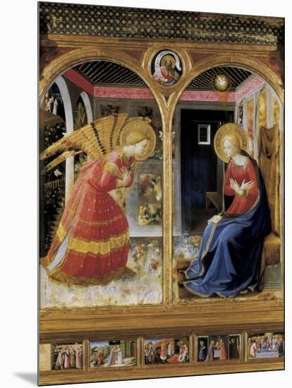 The Annunciation-Fra Angelico-Mounted Art Print