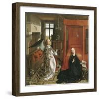 The Annunciation-Rogier van der Weyden-Framed Art Print