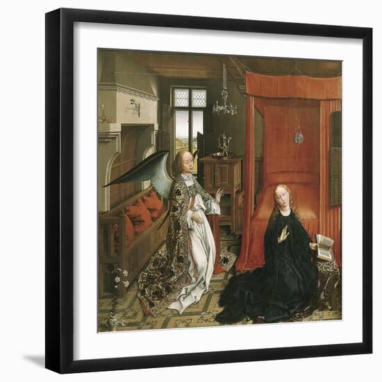 The Annunciation-Rogier van der Weyden-Framed Art Print