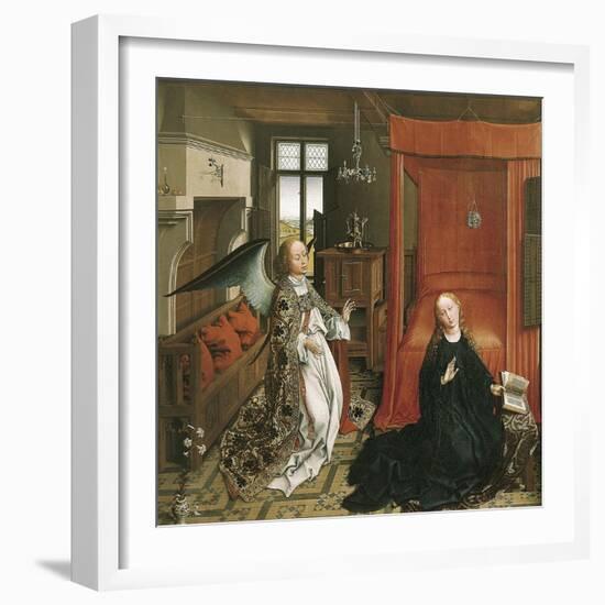 The Annunciation-Rogier van der Weyden-Framed Art Print