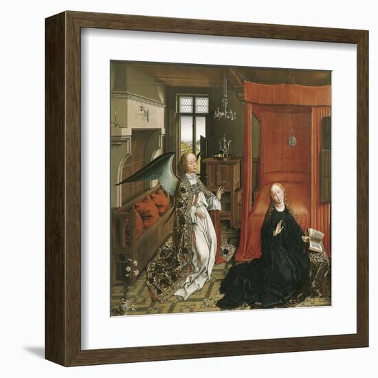 The Annunciation-Rogier van der Weyden-Framed Art Print