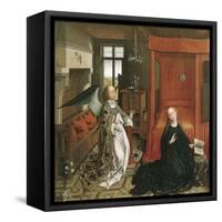 The Annunciation-Rogier van der Weyden-Framed Stretched Canvas