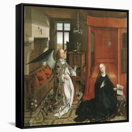 The Annunciation-Rogier van der Weyden-Framed Stretched Canvas