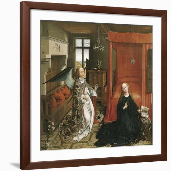 The Annunciation-Rogier van der Weyden-Framed Art Print