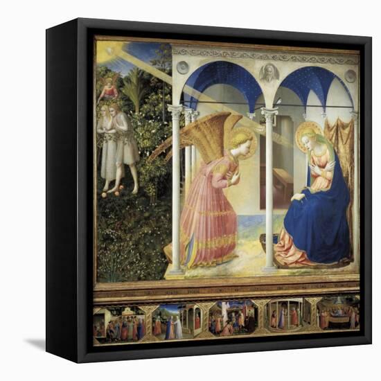 The Annunciation-Fra Angelico-Framed Stretched Canvas