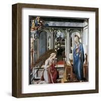 The Annunciation-Fra Filippino Lippi-Framed Art Print