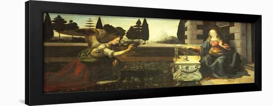 The Annunciation-Leonardo da Vinci-Framed Giclee Print