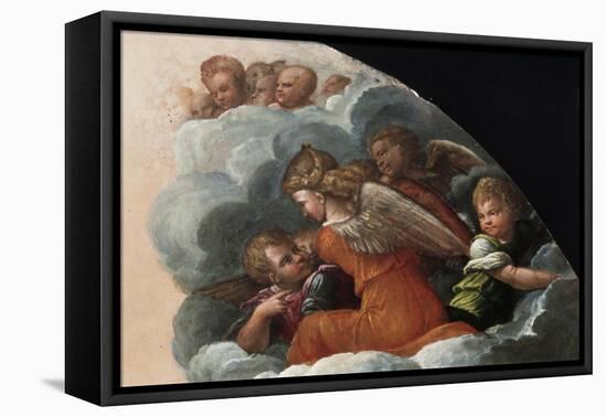 The Annunciation-Benvenuto Tisi Da Garofalo-Framed Stretched Canvas