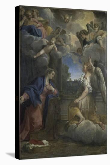 The Annunciation-Agostino Carracci-Stretched Canvas