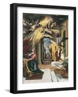 The Annunciation-El Greco-Framed Art Print