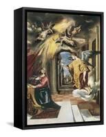 The Annunciation-El Greco-Framed Stretched Canvas