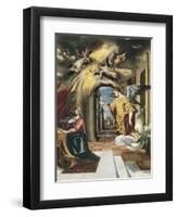 The Annunciation-El Greco-Framed Art Print