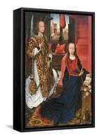 The Annunciation-Rogier van der Weyden-Framed Stretched Canvas