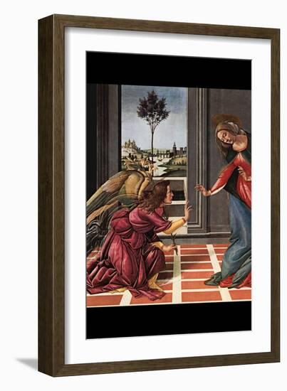 The Annunciation-Sandro Botticelli-Framed Art Print