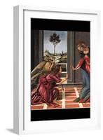 The Annunciation-Sandro Botticelli-Framed Art Print