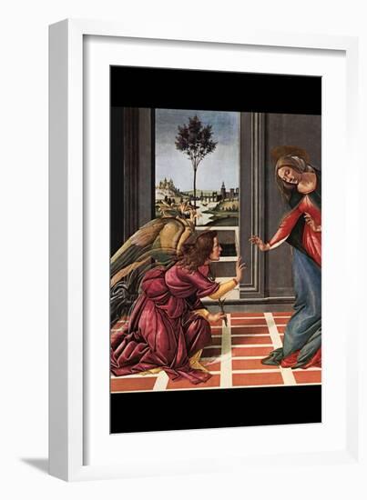 The Annunciation-Sandro Botticelli-Framed Art Print