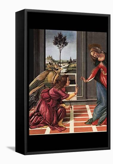 The Annunciation-Sandro Botticelli-Framed Stretched Canvas