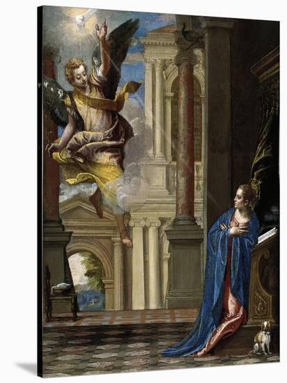 The Annunciation-Paolo Veronese-Stretched Canvas