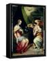 The Annunciation-Giorgio Vasari-Framed Stretched Canvas