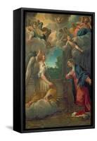 The Annunciation-Agostino Carracci-Framed Stretched Canvas