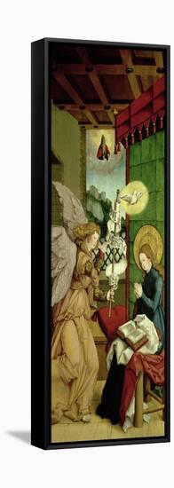 The Annunciation-Master Of Messkirch-Framed Stretched Canvas