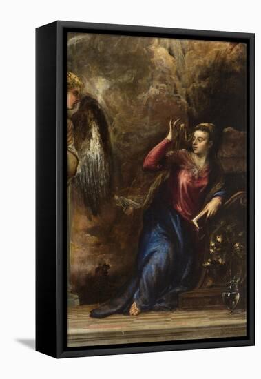 The Annunciation-Titian (Tiziano Vecelli)-Framed Stretched Canvas