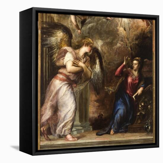 The Annunciation-Titian (Tiziano Vecelli)-Framed Stretched Canvas