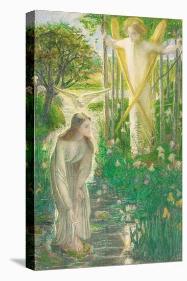 The Annunciation-Dante Gabriel Rossetti-Stretched Canvas