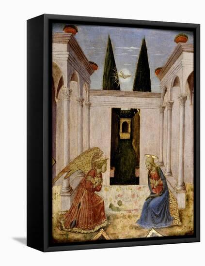 The Annunciation-Fra Angelico-Framed Stretched Canvas