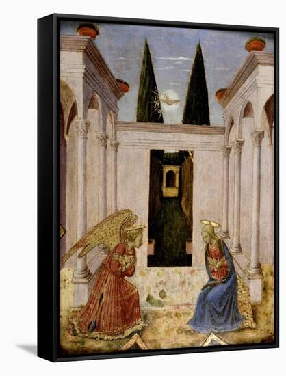 The Annunciation-Fra Angelico-Framed Stretched Canvas