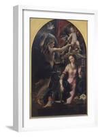 The Annunciation-Girolamo Mazzola Bedoli-Framed Giclee Print