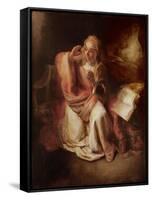The Annunciation-Willem Drost-Framed Stretched Canvas