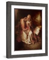 The Annunciation-Willem Drost-Framed Giclee Print