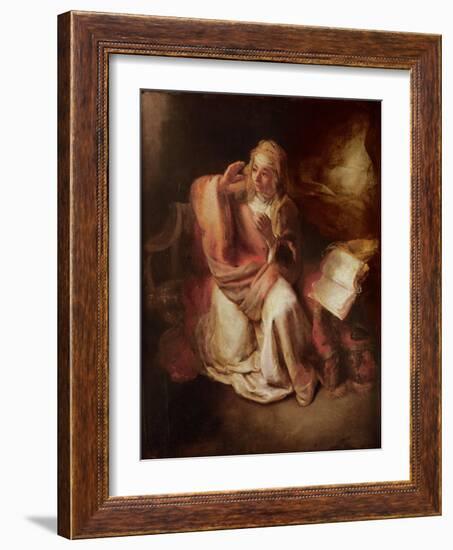 The Annunciation-Willem Drost-Framed Giclee Print