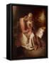 The Annunciation-Willem Drost-Framed Stretched Canvas