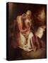 The Annunciation-Willem Drost-Stretched Canvas