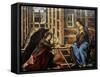 The Annunciation-Piero Del Pollaiolo-Framed Stretched Canvas