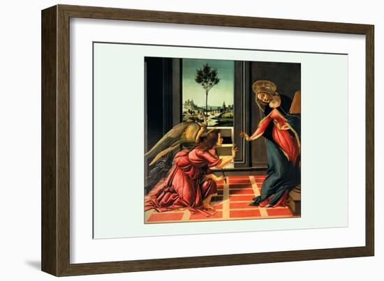 The Annunciation-Sandro Botticelli-Framed Art Print