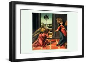 The Annunciation-Sandro Botticelli-Framed Art Print