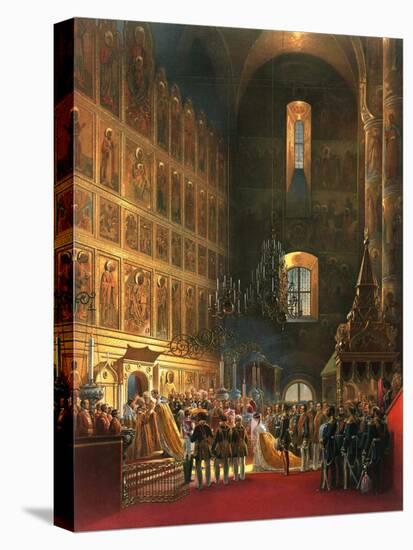 The Anointing of Tsar Alexander II of Russia, Moscow, 1856-Georg Wilhelm Timm-Stretched Canvas