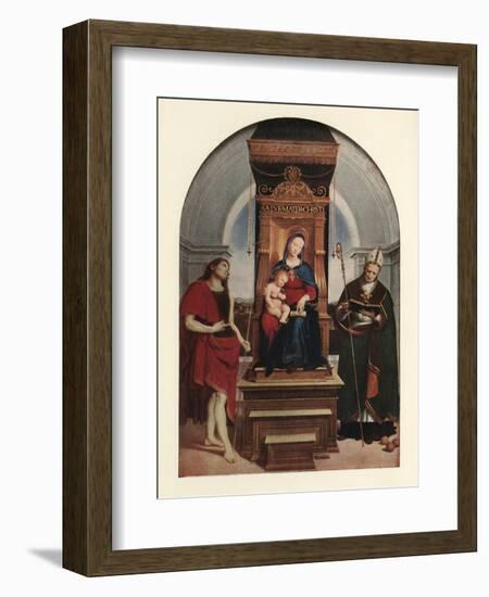 'The Ansidei Madonna', 1505, (c1912)-Raphael-Framed Giclee Print