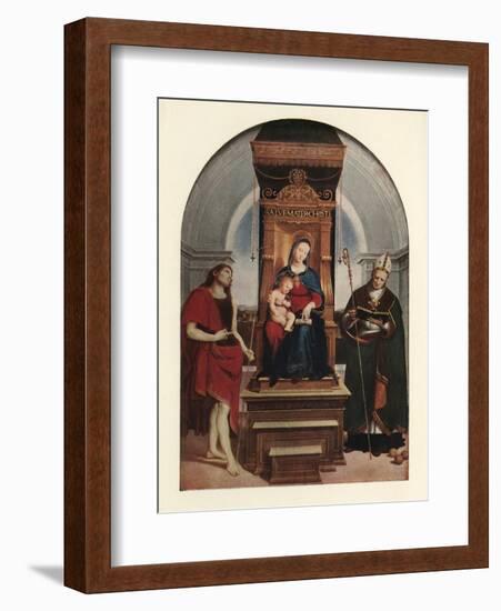 'The Ansidei Madonna', 1505, (c1912)-Raphael-Framed Giclee Print