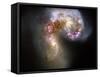 The Antennae Galaxies-Stocktrek Images-Framed Stretched Canvas