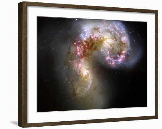 The Antennae Galaxies-Stocktrek Images-Framed Photographic Print