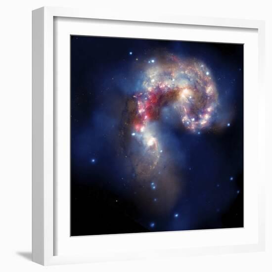 The Antennae Galaxies-Stocktrek Images-Framed Photographic Print